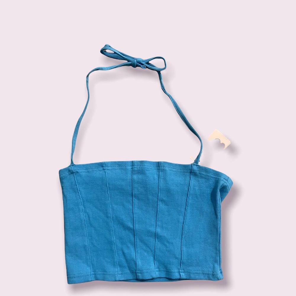 Space cowboy blue corset